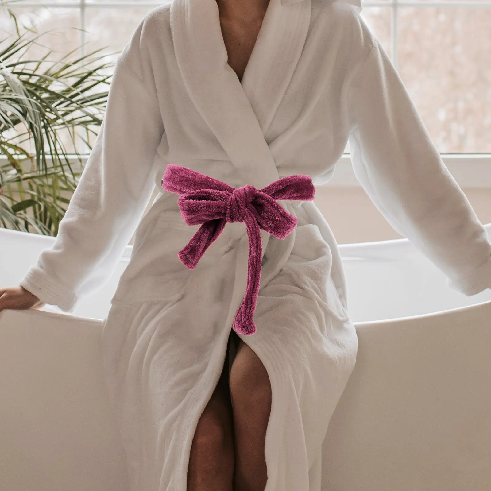 

Сменный ремень для фланелевого халата: толстый, мягкий, удобный, регулируемый, для взрослых халатов, для отелей и спа-салонов