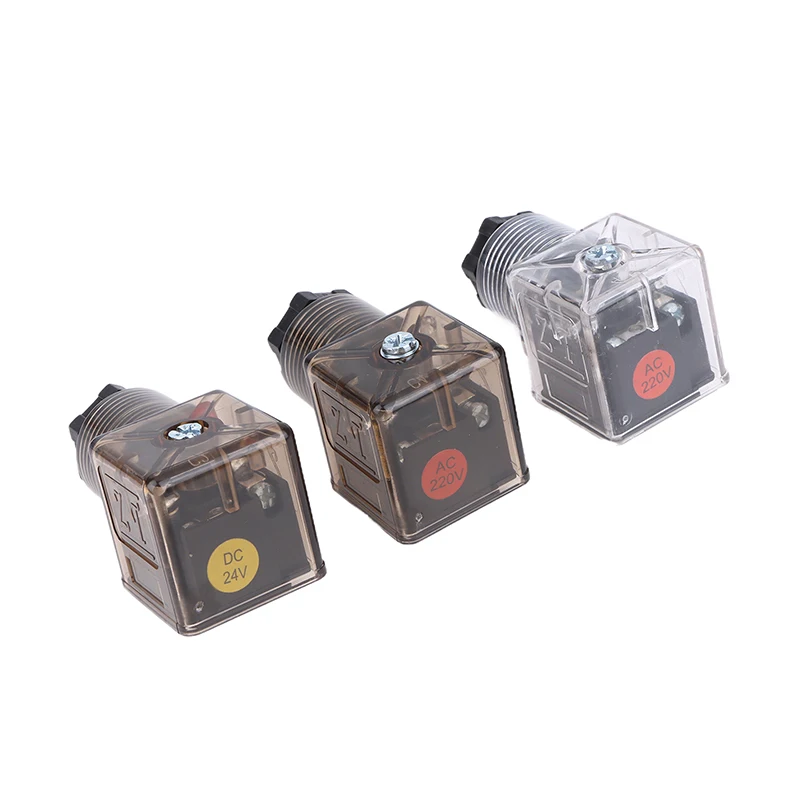 Solenoid Coil Plug Hydraulic Valve Transparent Voltage Universal Accessories DC24 Solenoid Valve Solenoid Valve