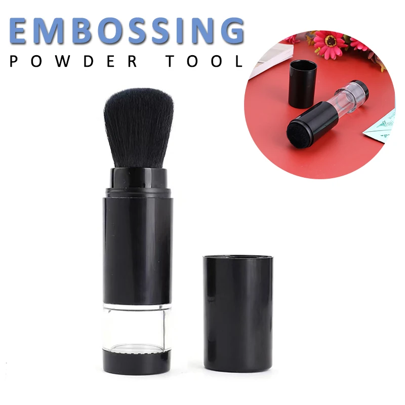 Embossing Powder Brush With Cap Painting Applicator for DIY Scrapbooking Paper Card Hand Tools New 2021