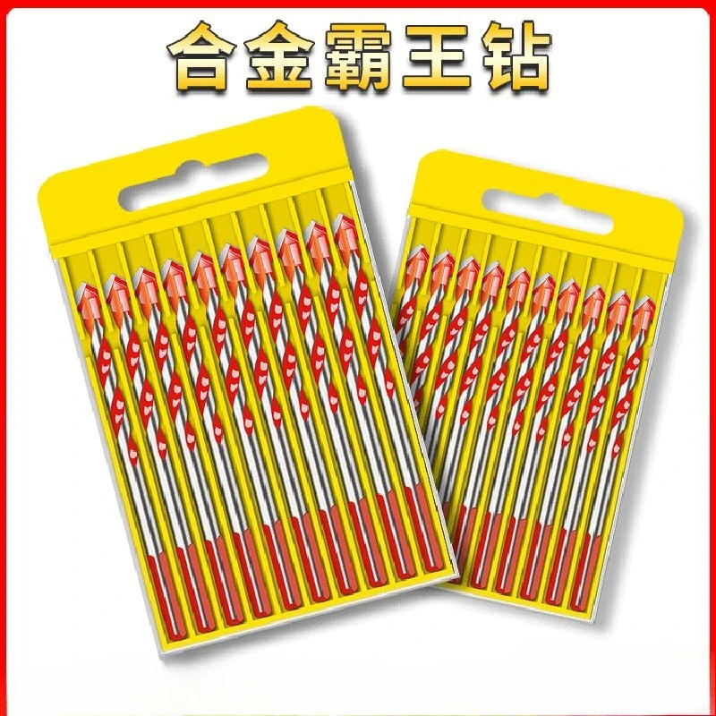 

Carbide Impact Drill Bit Set Multifunctional Triangle Hole Drill Tools Set 3-12mm for Glass Tile Ceramic Concrete Brick Drilling
