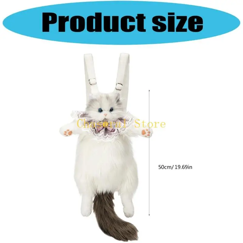 E7CE แฟชั่น Ragdoll แมวยัดกระเป๋าเป้สะพายหลังการออกแบบที่มีน้ำหนักเบาการเดินทางของโรงเรียนใช้