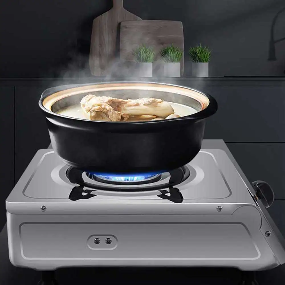 Stainless Steel Gas Burner Desktop Single Stove Natural Gas Liquefied Cooktop Flameout Protection Fogones De Gas Para Cocina