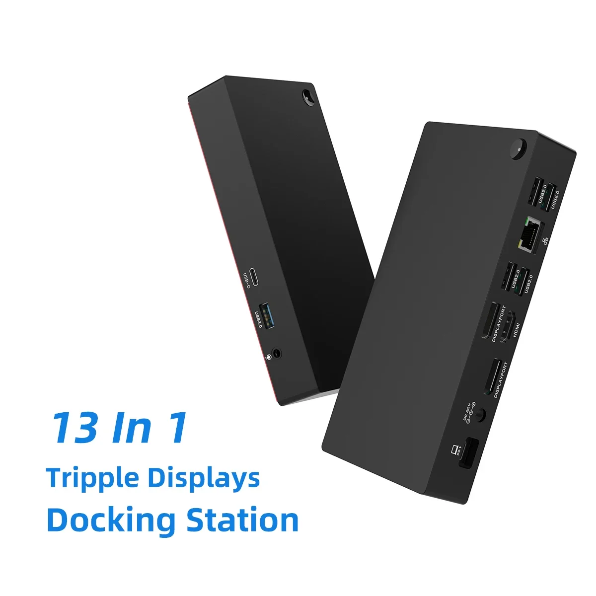 Custom 12 13 14 in 1 Type C Hub Docking Station with  Display USB 3.0 USB-C 5GB PD 100W RJ45 3.5mm Audio For Computer