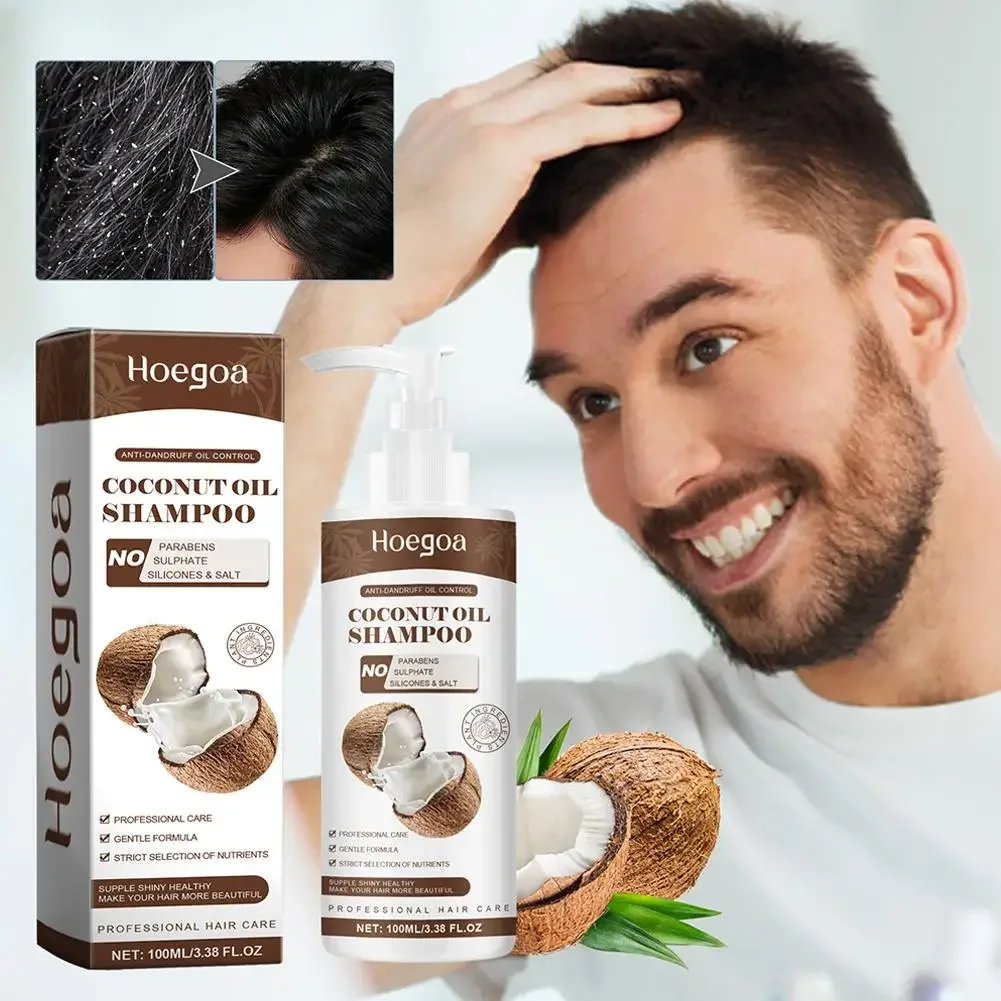 Extracto Natural de 100ml, aminoácido anticaspa, aceite de coco, champú y acondicionador para el cabello, producto para el cuidado del cabello