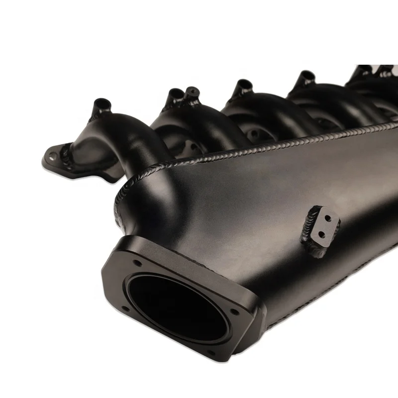 الألومنيوم الخام E60 M54 توربو مشعب السحب 90 مللي متر جسم الخانق مع السكك الحديدية الوقود عالية الأداء لسيارات Bmw M54b30 530i