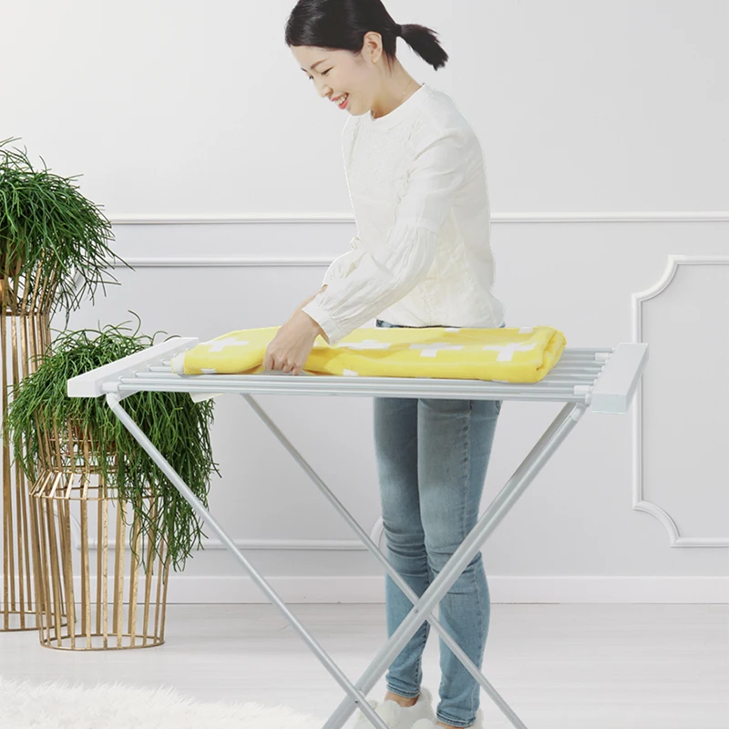 110V/220V 접이식 합금 알루미늄 전기 천 건조기, 가정 기숙사 120W 에너지 절약 전기 천 건조기 10kg 베어링