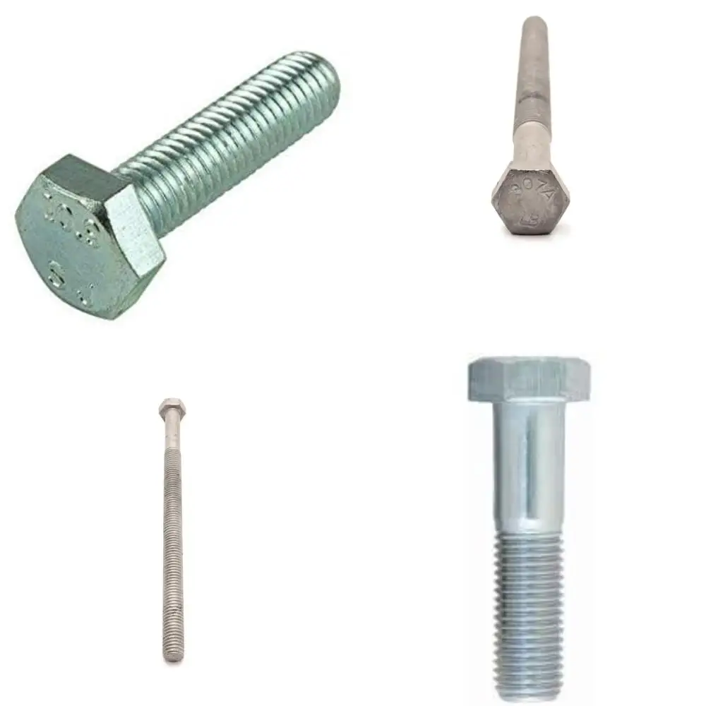 

Zinc Plated Hex Cap Screws Metric Class 8.8 M20-2.50 x 45mm, 25 Pack, Coarse Thread, Fully Threaded DIN 933