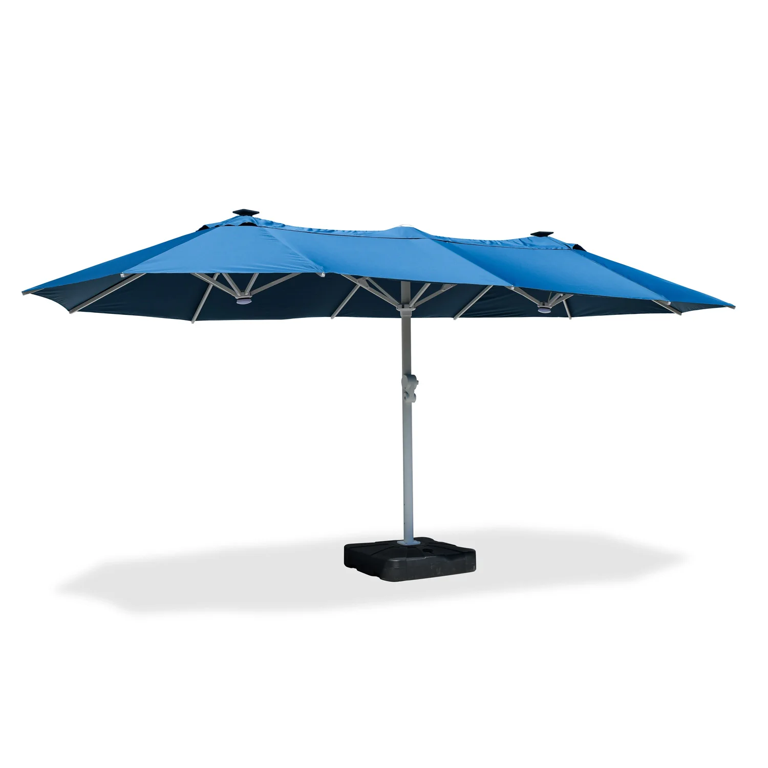 Two-head Aluminum Double-headed Center Pole Umbrella With Light N2330 Aluminum Double-headed Center Pole Umbrella