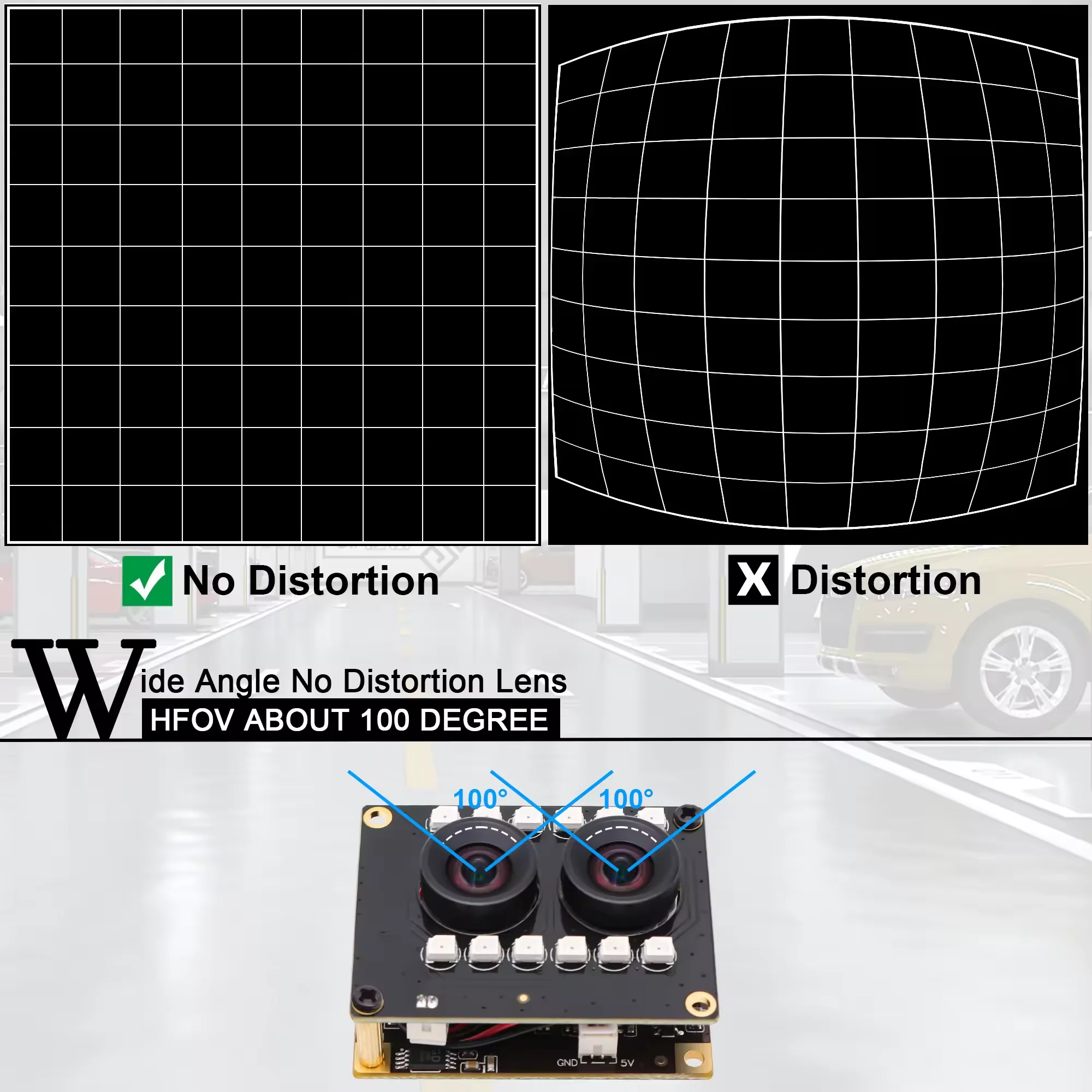 ELP 1080P 30fps WDR USBカメラ 3Dステレオ FHDウェブカメラ 可視光と赤外線カメラ 2本のUSBケーブルから産業用転送