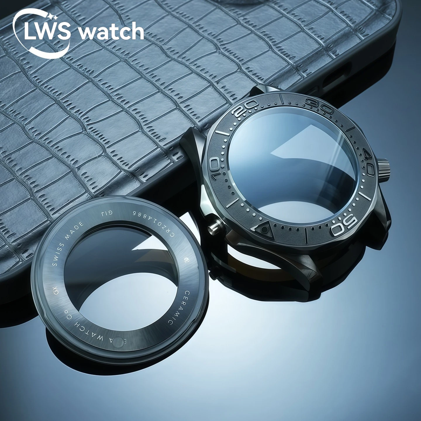 

43mm Stainless Steel Case with Ceramic Bezel for Omega Seamaster 300 Series Watches Featuring the 2824 Movement