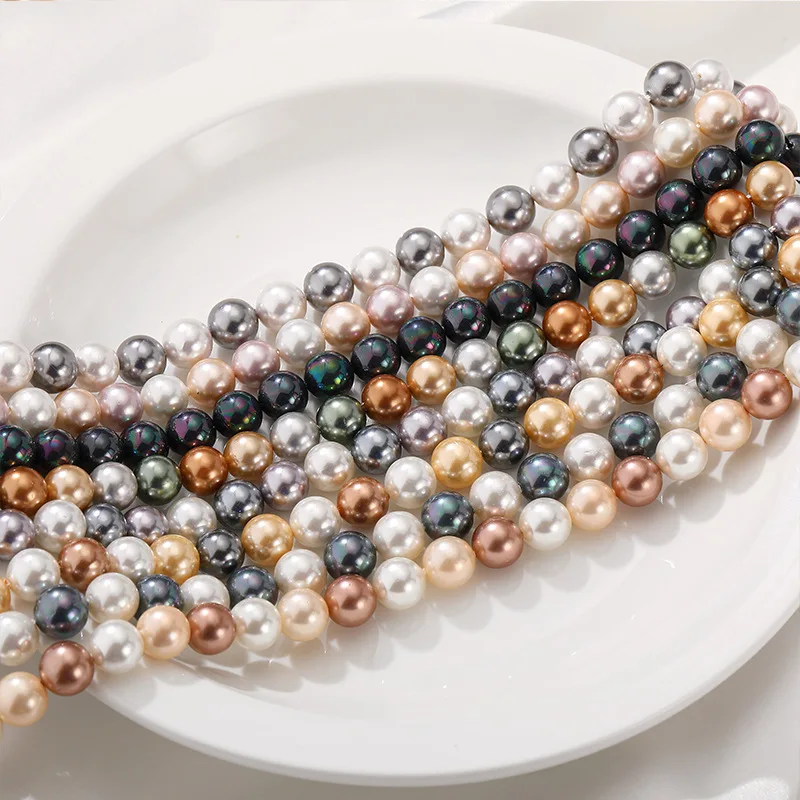 

A String 8MM Natural Pearl Spacer Beads Jewelry Making Materials Accessories DIY Charms Bracelets Necklaces Supplies