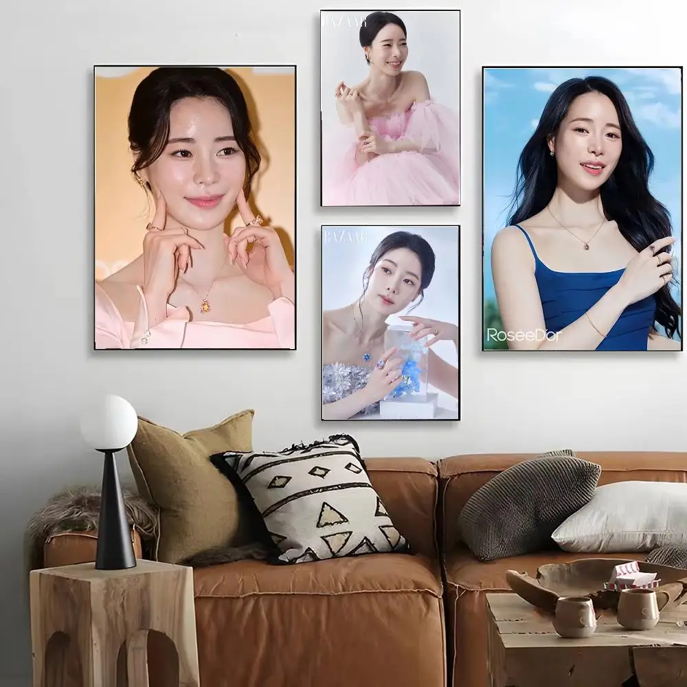 trending korean actress canvas Lim Ji-yeon Poster HD Art Decorative Wall Art Waterproof Home Décor Gift