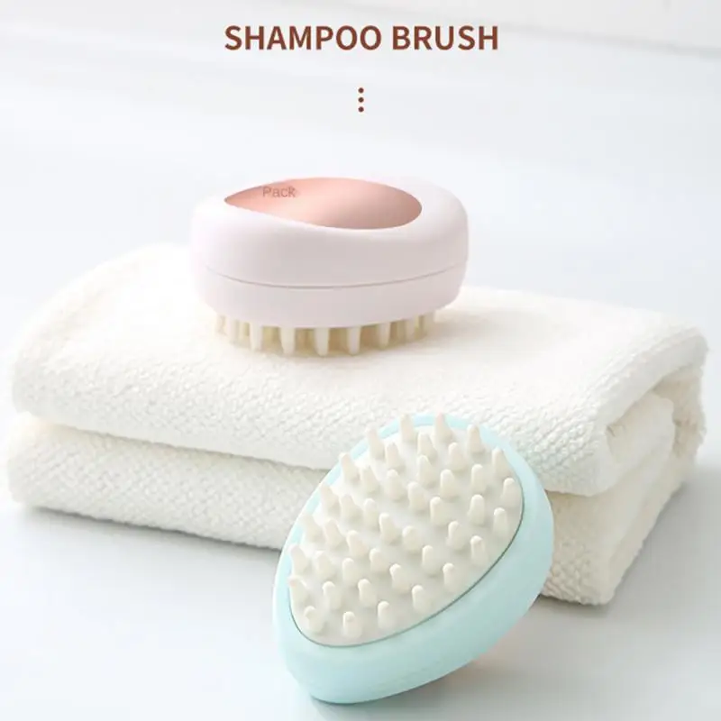 Shampoo Artifact Adult Male And Female Pet Soft Teeth Soft Bathroom Accessories Scalp Hair Massager Portable Handheld Bath Brush