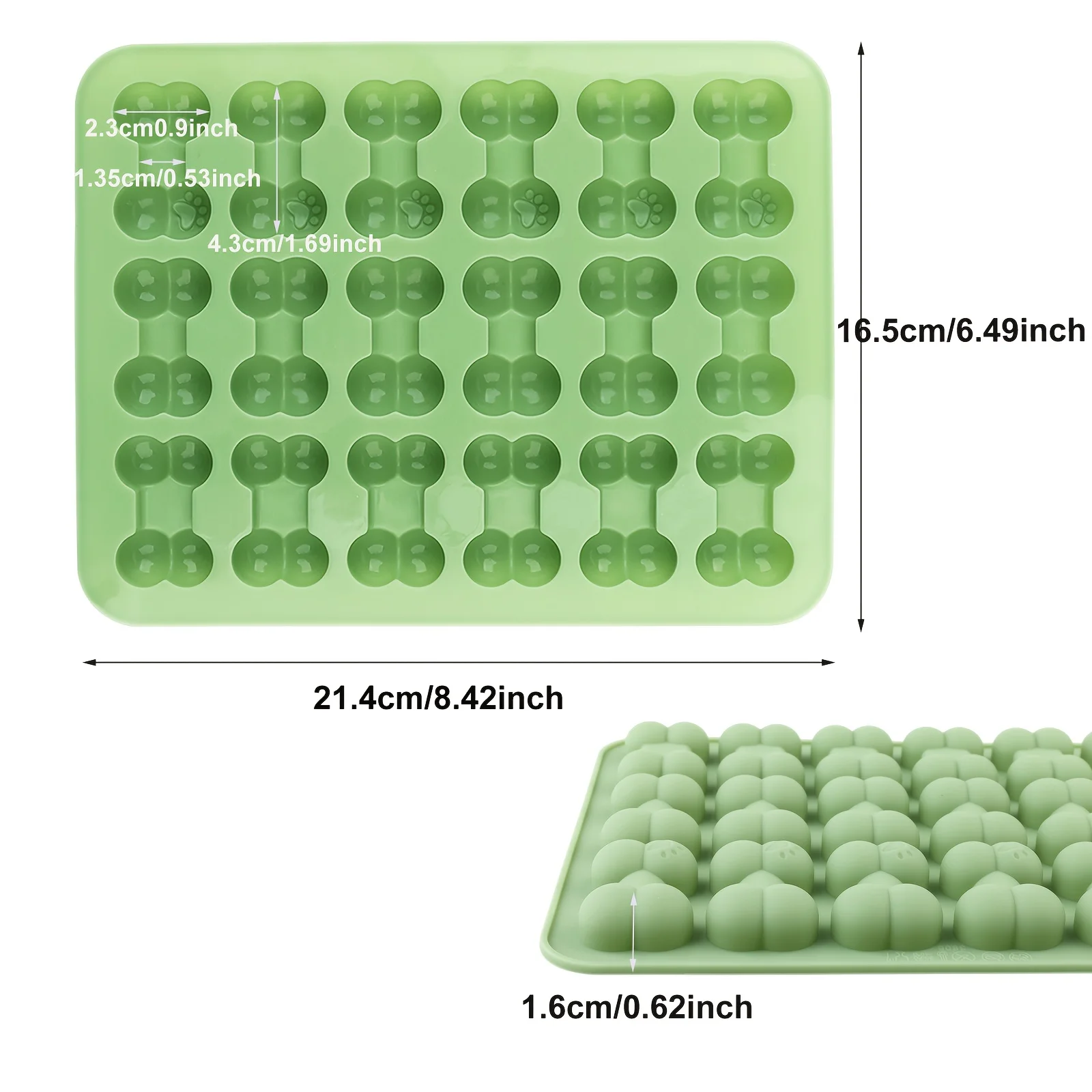 1 Dog Bone Cookie Mold, Candy Chocolate Mold, Silicone Mold for Making Cookies, Candy, Cake Decorations, Baking Molds, Etc
