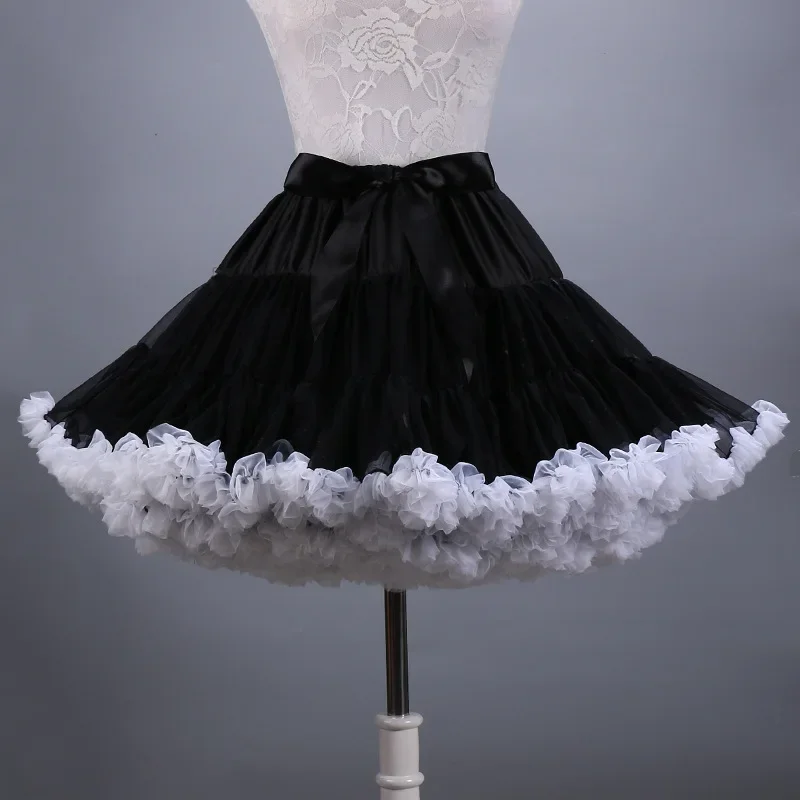 Jupon en Crinoline pour Femme et Fille, Sous-jupe pour ix, Blanc, Bleu, Noir, Tutu de brevde Ballet, Nouvelle Collection