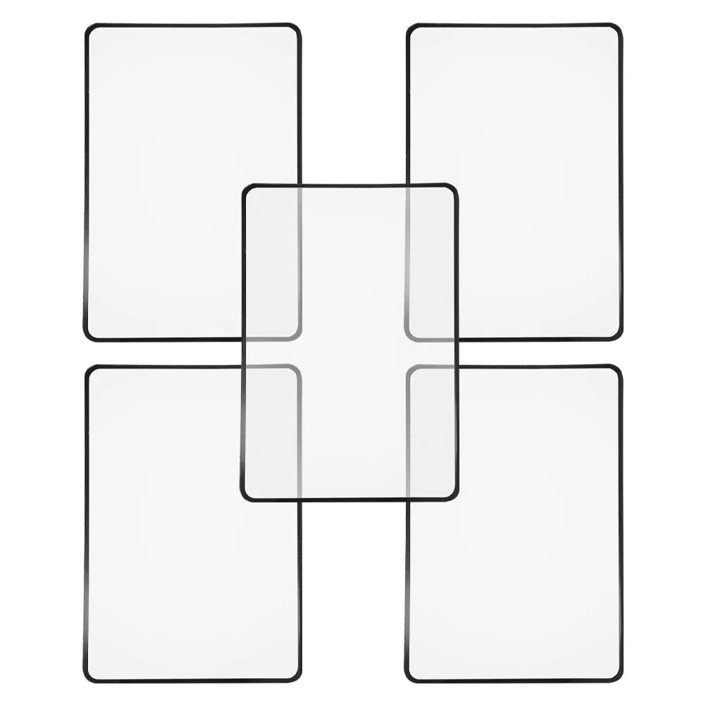 

5Pcs Name Card Magnifier Ultra-Thin PVC Reading Bookmark Full Page Magnifier Sheet for Seniors Magnifying Lens for Books