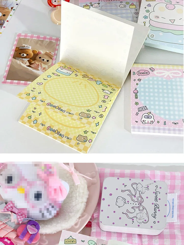 MINKYS 50 Blatt Kawaii Vierblättriges Kleeblatt, Notizblöcke, Papier, To-do-Liste, Tagebuch, Notizpapier, DIY-Material, Schreibwaren – Detail 7