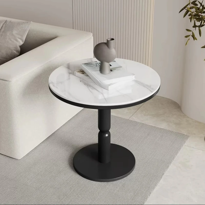 Modern slate coffee table light luxury high-end small balcony bedside table