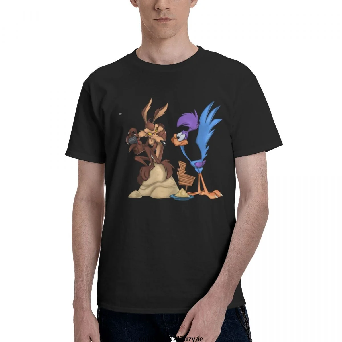 Roadrunner Coyote T Shirt Men Fashion T-shirt Cotton Tshirt Tops Tees Short Sleeve view 2