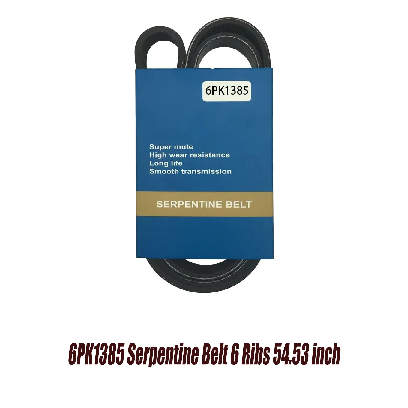 6PK1385 Змеиный ремень, 6 ребер, 54,53 дюйма для Chevy 2013-2020, замена 5060545 K060544 25060544 EPDM резина
