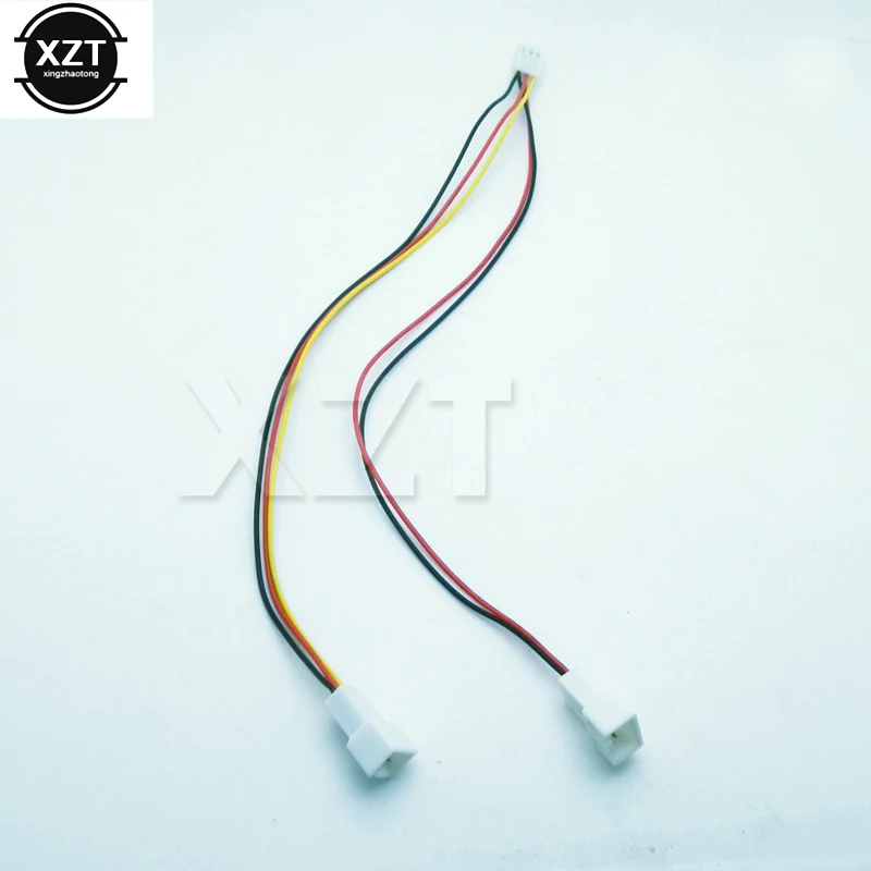 NEW 3Pin 2in 1 Wire Female to 2 Male Terminal Y Cable Splitter Power Supply Extension Cable for PC Fan cooling CPU GPU Cooler
