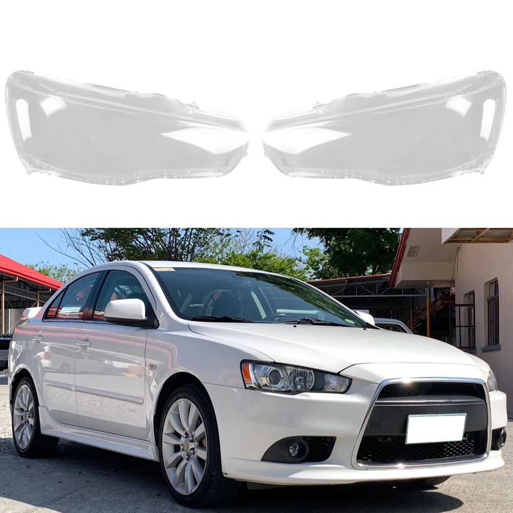 Leading-Car Headlight Shell Lamp Shade Transparent Lens Cover Headlight Cover For Lancer EX 2010-2016