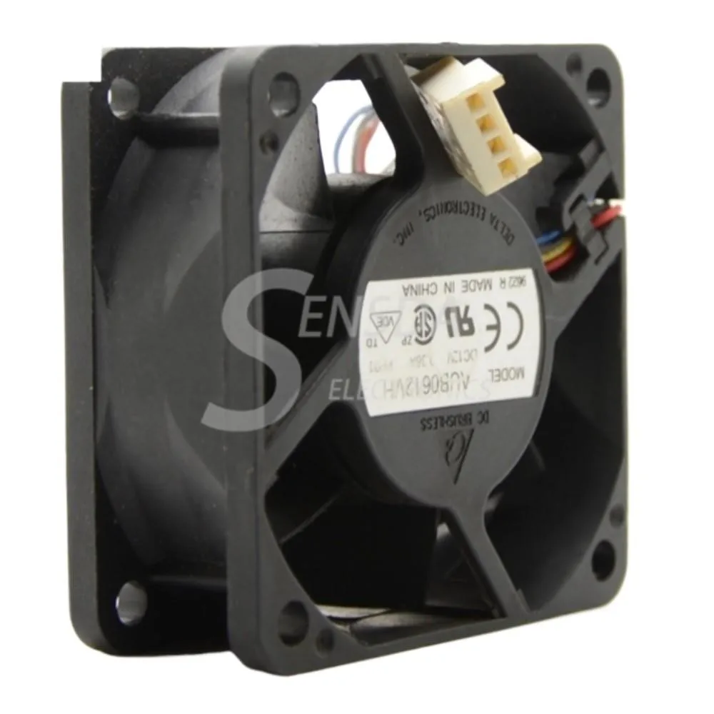 60mm Fan for Delta AUB0612VH 12V 0.36A PWM 4-Wire Cooling with Precision Double Ball Bearing, Thermostat Function