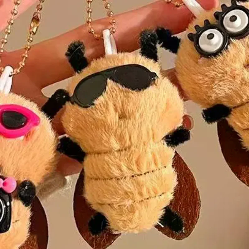 

Cartoon Plush Cute Funny Cockroach Shape Doll Pendant Student Bag Decoration Student Fun Gift Accessories