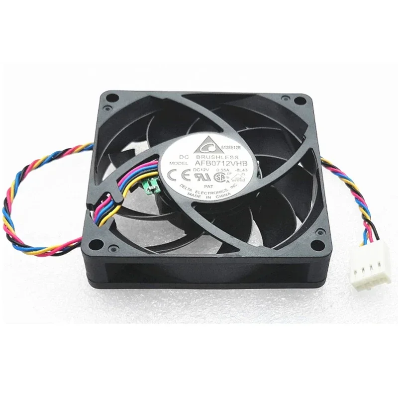 The original Delta 7015 70*70*15MM 70MM Cooling Fan AFB0712VHB DC12V 0.55A PWM AMD CPU cooling fan 4PIN PWM