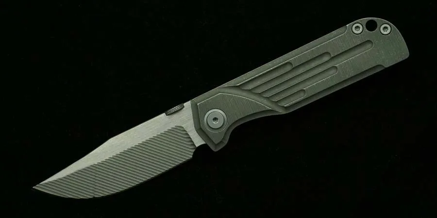 LEMIFSHE Squirrel Master XL Титановая ручка D2 Лезвие Керамический подшипник EDC Инструмент Кемпинг Охота Утилита Открытый Складной нож