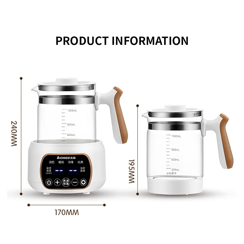 Constant Temperature Water Kettle Home Intelligent Milk Mixing Device Baby Milk Warmer Milk Warmer Insulated Electric Kettle