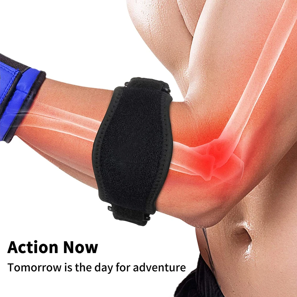 1Pcs Adjustable Elbow Support Basketball Tennis Golf Elbow Strap Elbow Pads Lateral Pain Syndrome Epicondylitis Braces Sports