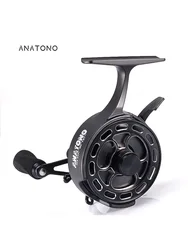ANATONO Ice Fishing Reel, Inline Ice Reel, Innovative Structure Design, Magnetic Drop System Ice Fishing Reel, No line Twist, La