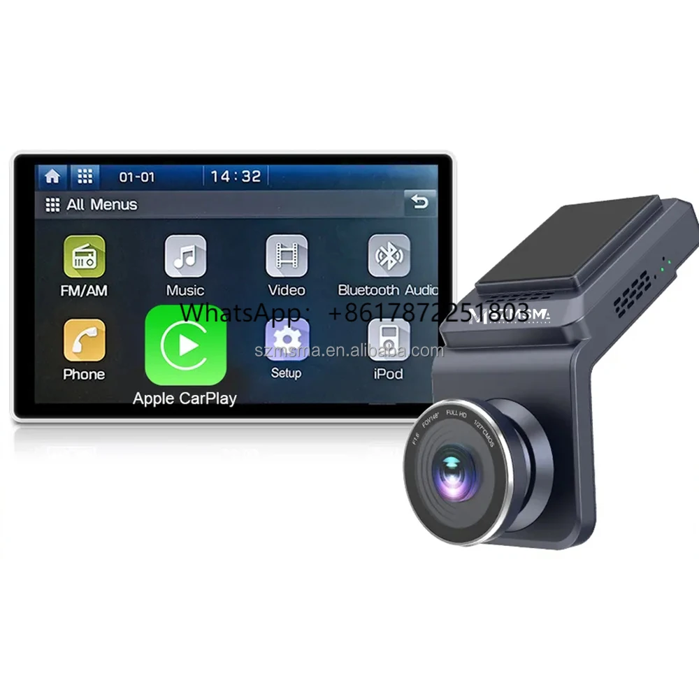 

Maisimei Usb Interface Car Dash Recorder 148 Degree Wide Angle Android Auto Carplay Ai Box Wireless Black Box