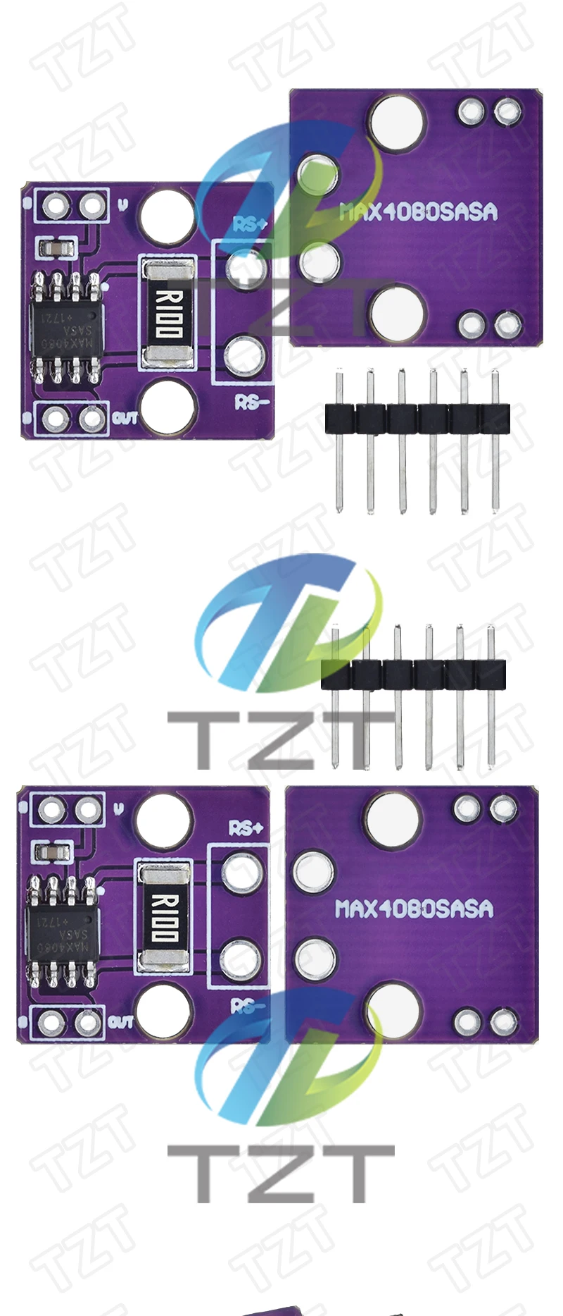 1/3 Stück MAX4080 MAX4080SASA Strommodul Strommessverstärker-Detektormodul hohe Präzision 4,5V 190uA für Arduino – Detail 3