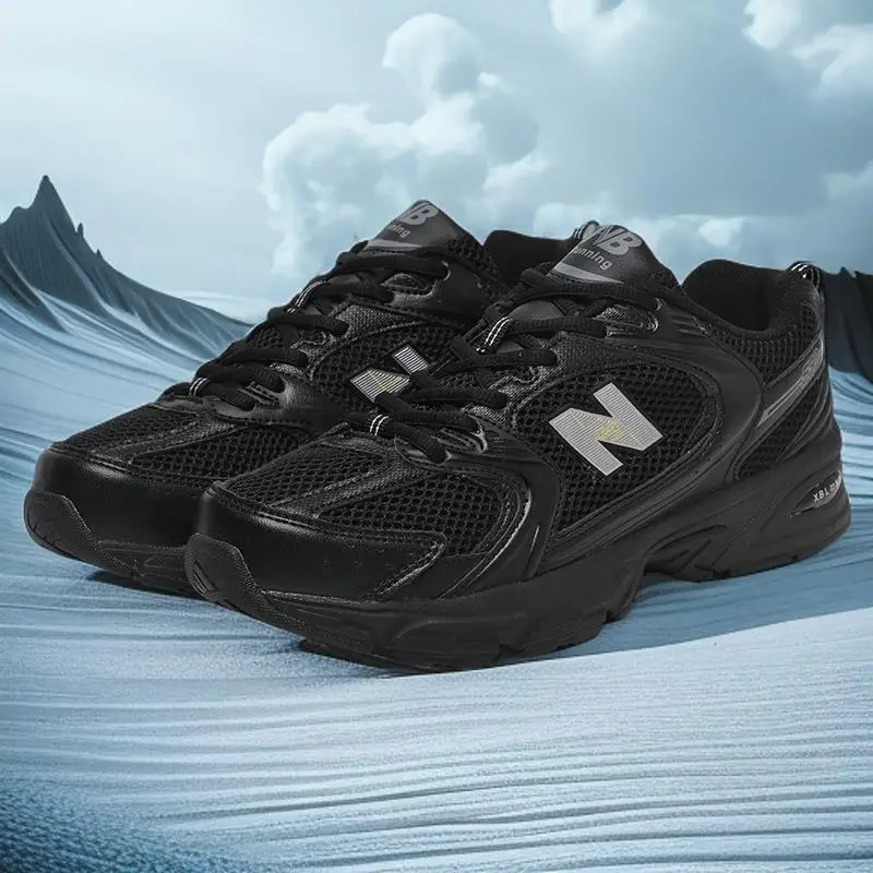 Forrado WarmBreathable sapatos casuais com sola grossa, patchwork de malha, ajuste para todas as estações