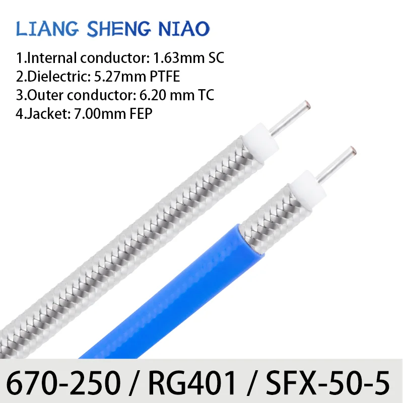 670-250 Rf Coaxial Cable Rg401 Shielded Wire Sfx-50-5 Semi-Rigid Cable Semi-Rigid Cable 250