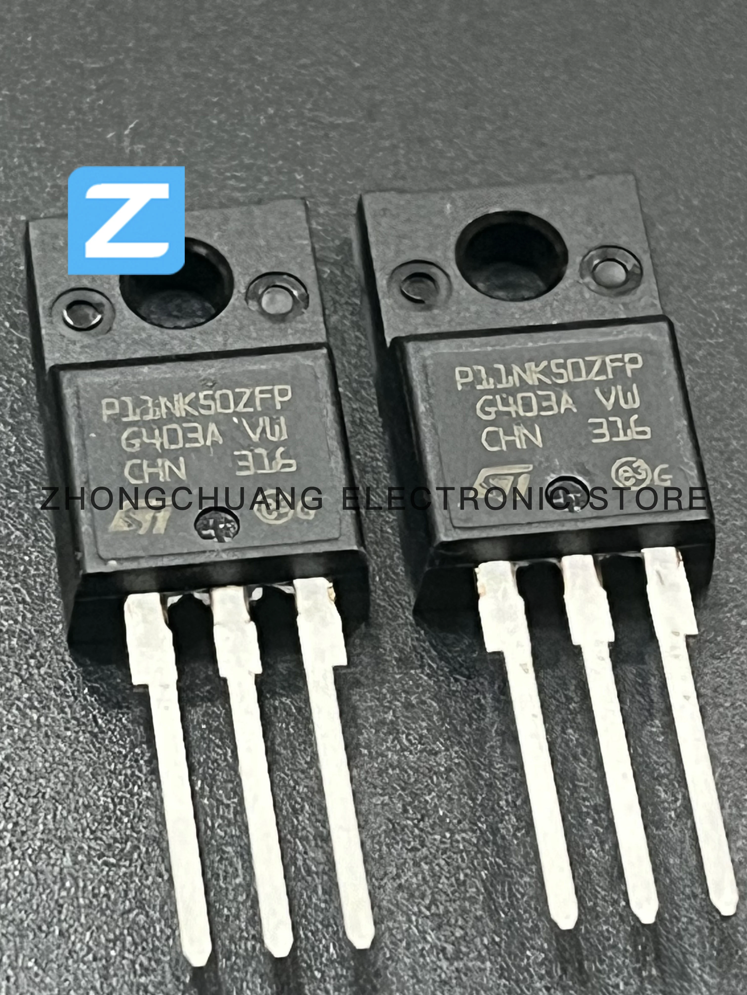 1-10 buah TO-220F 500V 10A n-channel MOSFET baru asli