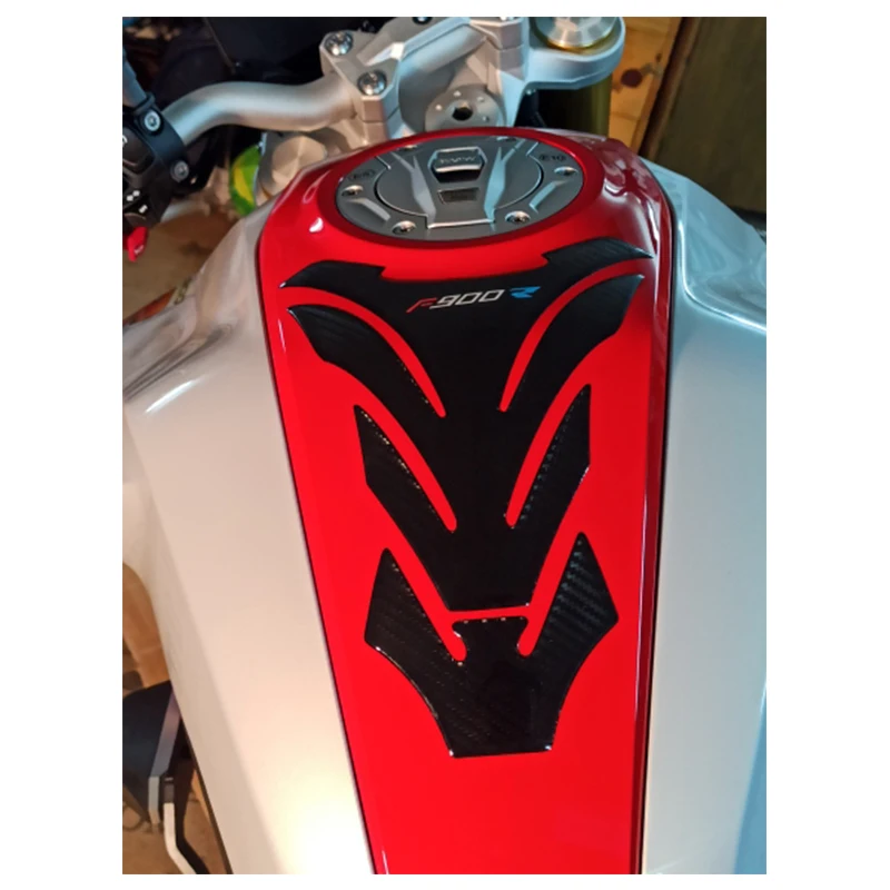 

3D Carbon Fiber Motorcycle Fuel Tank Pad Cover Protector Decal Stickers For BMW F900R F900 R 900R