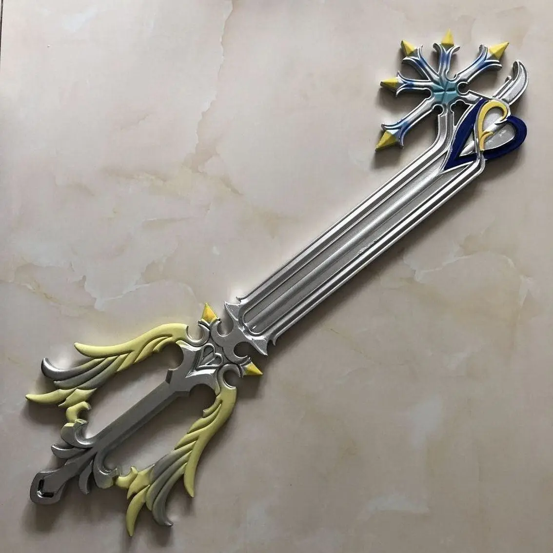 Welcome Game Kingdom Hearts Sora Key sword PU color Handmade weapon Key sword toy Gift Collection