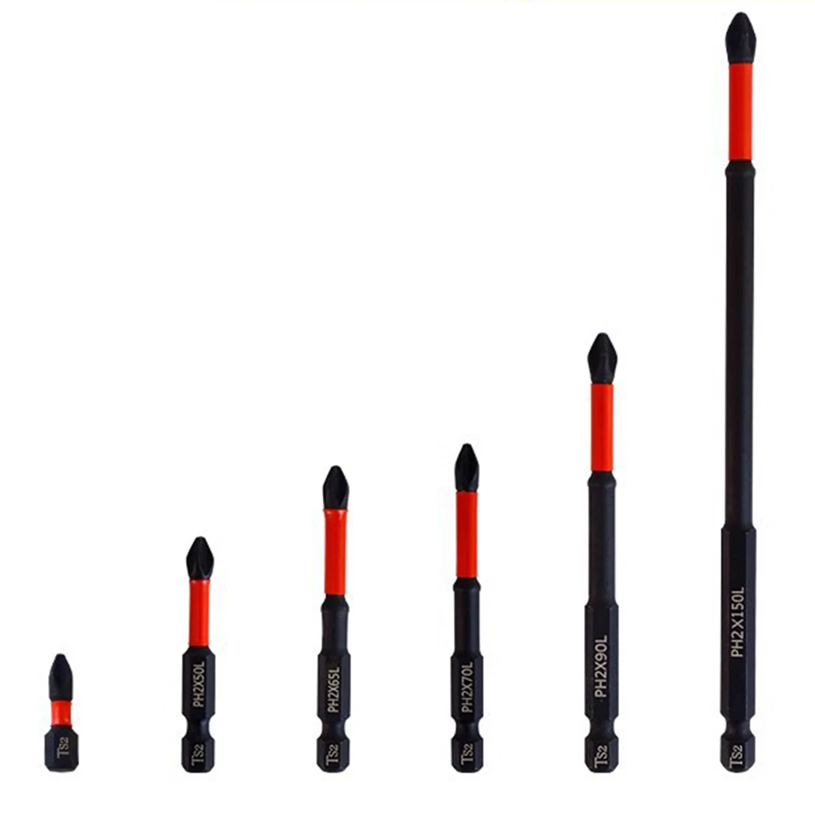 Magnetic Anti-Slip Cross Drill Bits Carbon Steel Strong Long Magnetic Cross Head Bits Suitable for Cordless Screwdriver