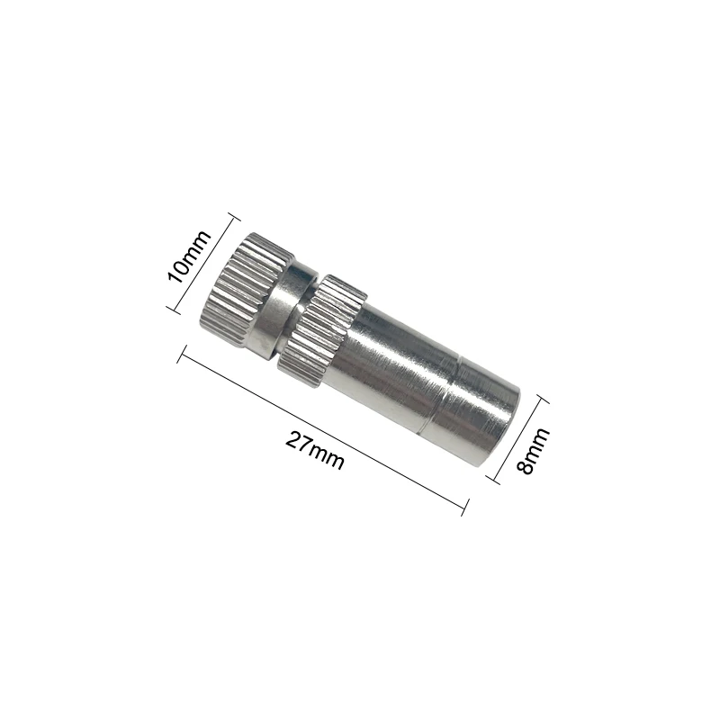 Buse d'atomisation basse pression en acier inoxydable, buse de pulvérisation, arroseur de brouillard, orifice 0,1-0.6mm, haute qualité, 8mm, 10 pièces