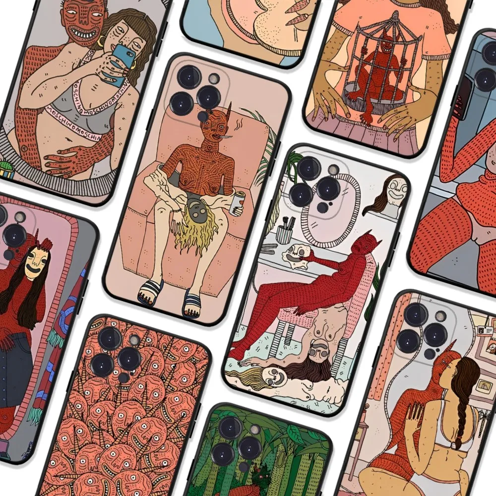 

Polly Nor Art Phone Case For iPhone 6 7 8 Plus 11 12 13 14 Pro SE 2020 MAX Mini X XS XR Back Funda Cover
