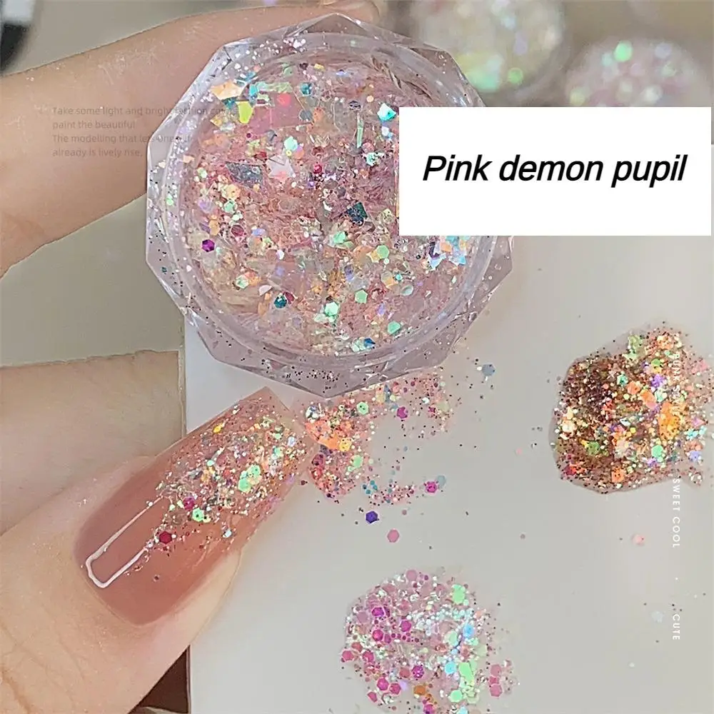 Mode Maniküre Pailletten einzigartiges Design irisierende Opal Laser Glitter Pulver Nagel Dekorationen gemütliche sichere und ungiftige Maniküre