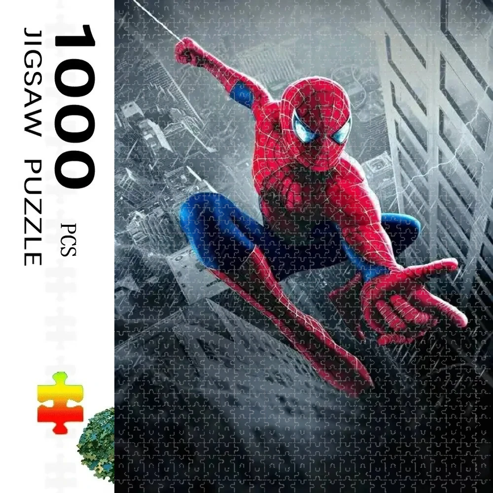 

Пазл-головоломка Marvel Spiderman Superhero, 500/1000 деталей, развивающая игрушка, праздничный подарок, идеально подходит для творчества и развлечений своими руками