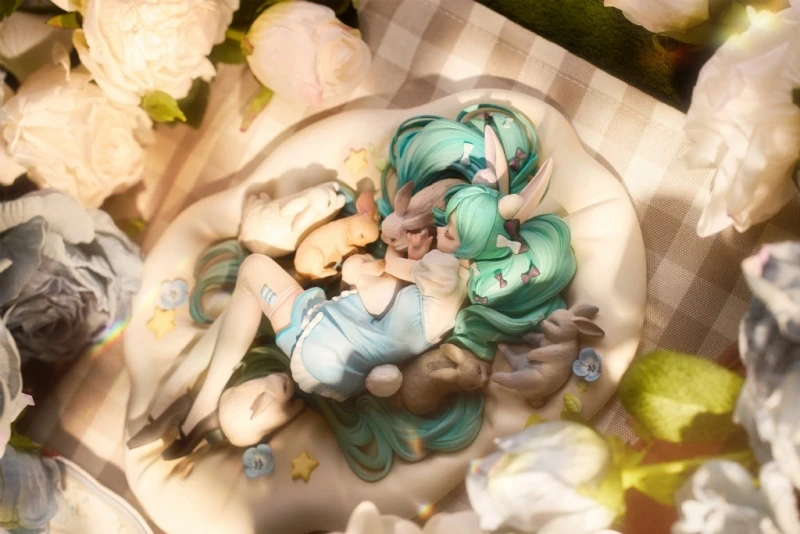 Resin Figure Kit Sleeping Rabbit Cute Unpainted Garage Resin Kit Model GK - view 5