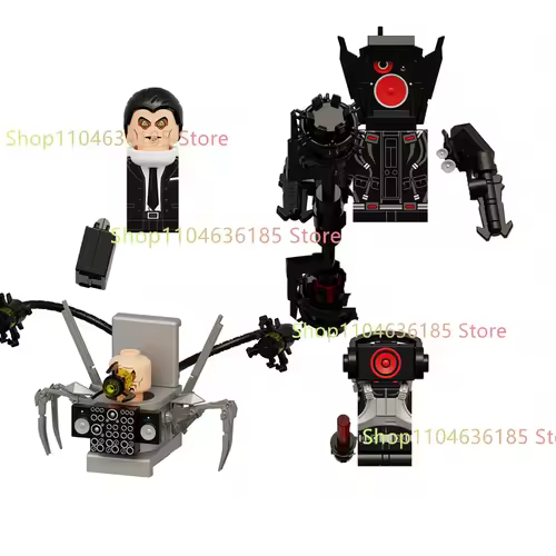 New KDL SWAT Skibidi Toilet Man Figures Anime Block Toys TvMan Titan Cameraman Speakerman Bricks Model Toy Birthday Gift - Image 5