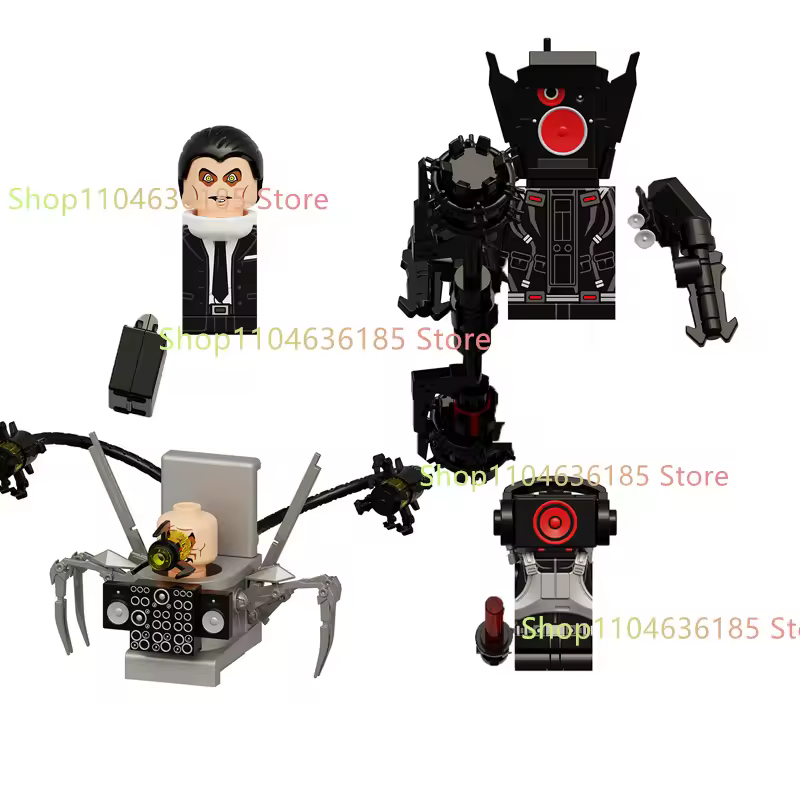 New KDL SWAT Skibidi Toilet Man Figures Anime Block Toys TvMan Titan Cameraman Speakerman Bricks Model Toy Birthday Gift - Image 5
