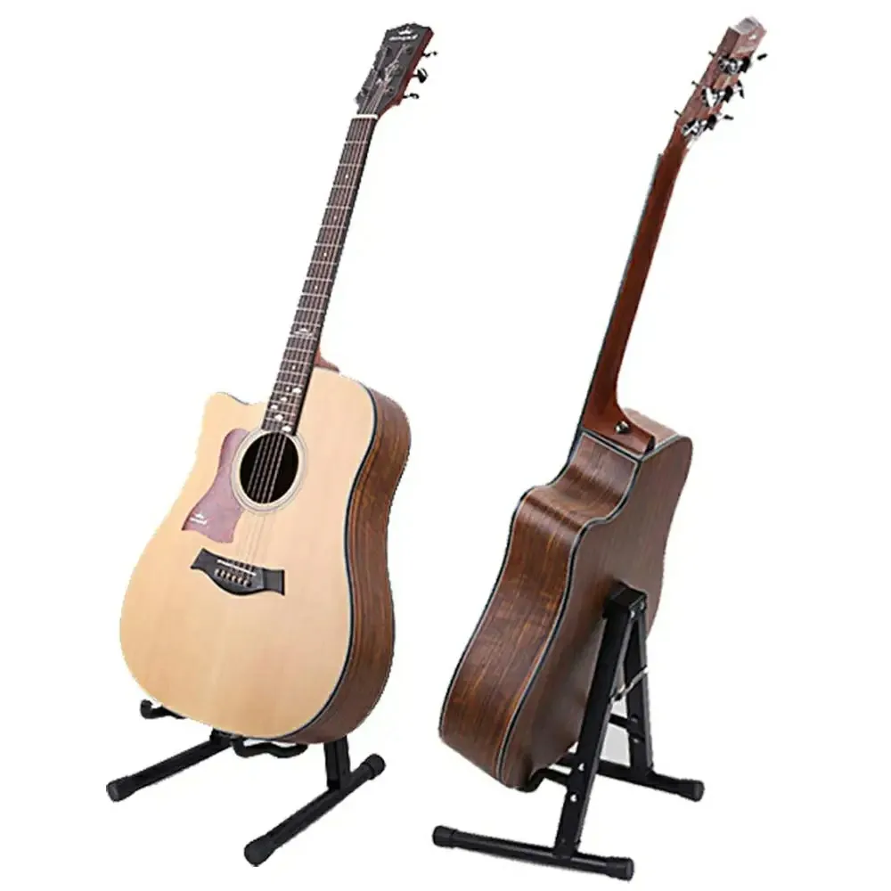 Guitar Stand Folding A Frame Floor Universal Metal for Acoustic Classical Electric Bass Guitars Banjo Ukulele Portable