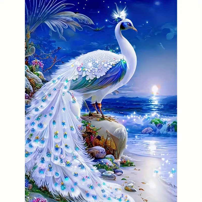 

500/1000 PCS Puzzle Beautiful Peacock Scene Diy for Adults Beginners , Gifts Home Decoration Games